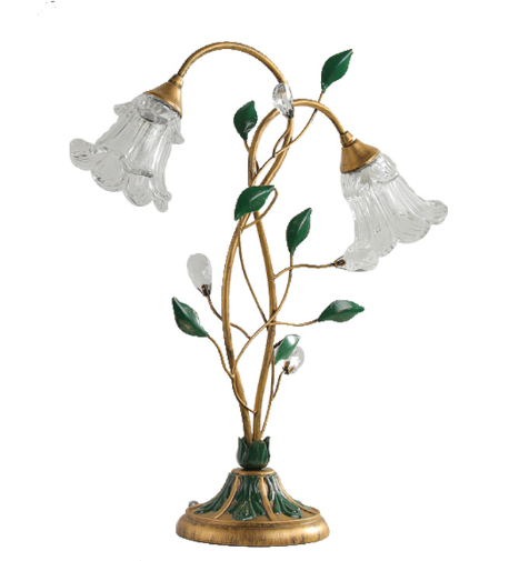 American Retro Floral Desk Lamp – Vintage Bedside, Study & Home Décor Light