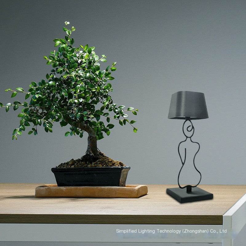 Nordic Touch Bedside Lamp – Minimalist LED Warm Light for Bedroom & Desk