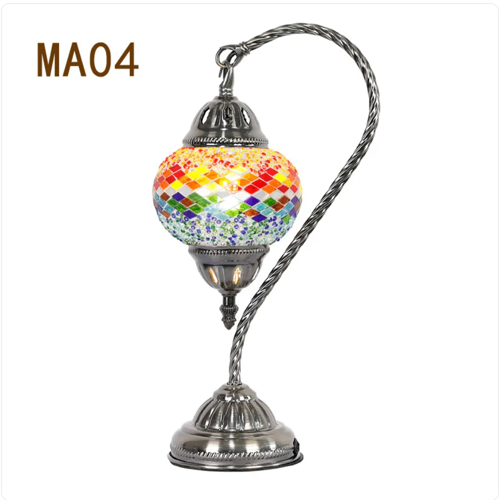 Decorative Bedside Lamp – Elegant Metal Table Light for Bedroom & Living Room