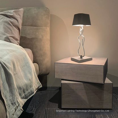 Nordic Touch Bedside Lamp – Minimalist LED Warm Light for Bedroom & Desk