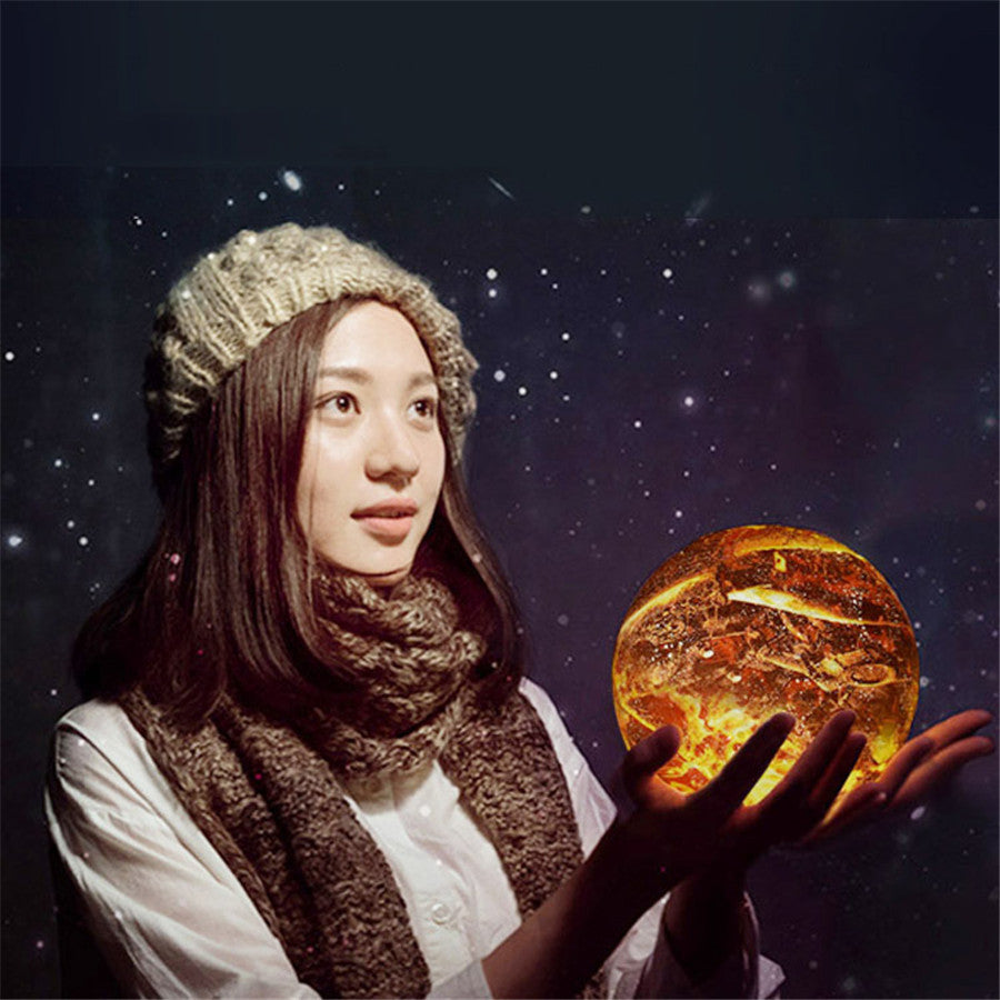 3D LED Moon Table Lamp – Colorful Night Light for Kids & Decor