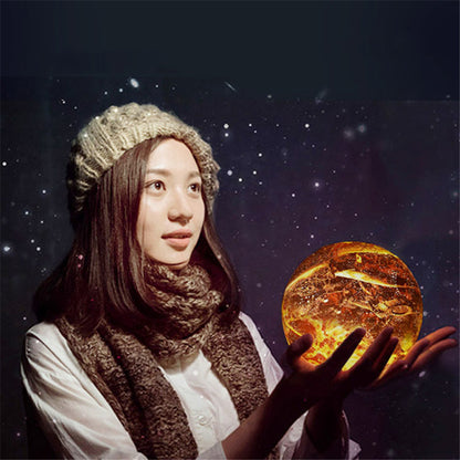 3D LED Moon Table Lamp – Colorful Night Light for Kids & Decor