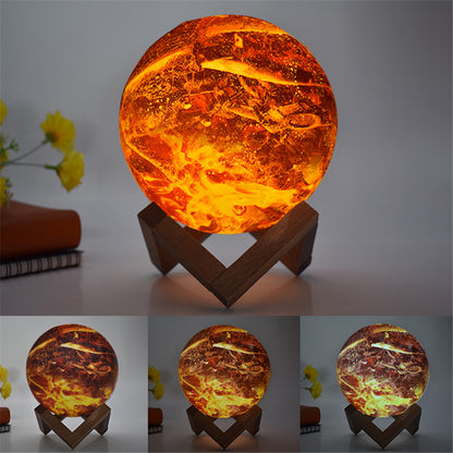 3D LED Moon Table Lamp – Colorful Night Light for Kids & Decor