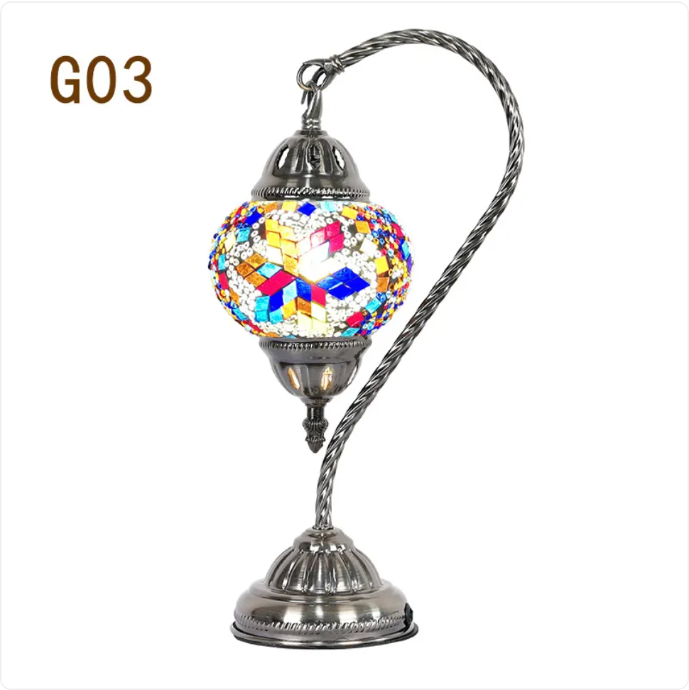 Decorative Bedside Lamp – Elegant Metal Table Light for Bedroom & Living Room