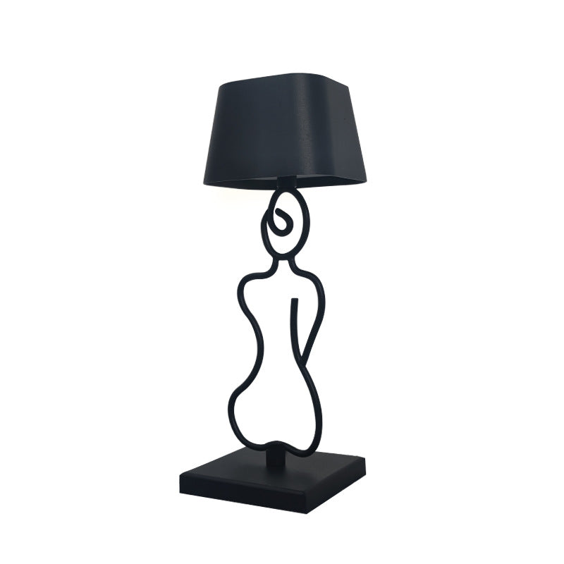 Nordic Touch Bedside Lamp – Minimalist LED Warm Light for Bedroom & Desk