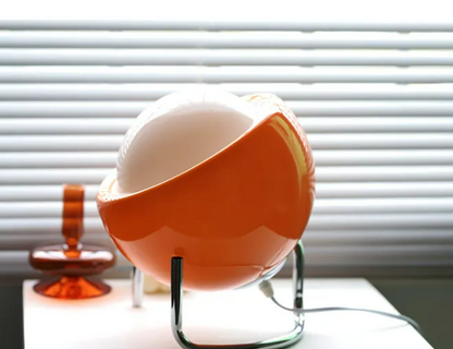 Japanese Bauhaus Antique Table Lamp – Artisan Glass Bedside Light