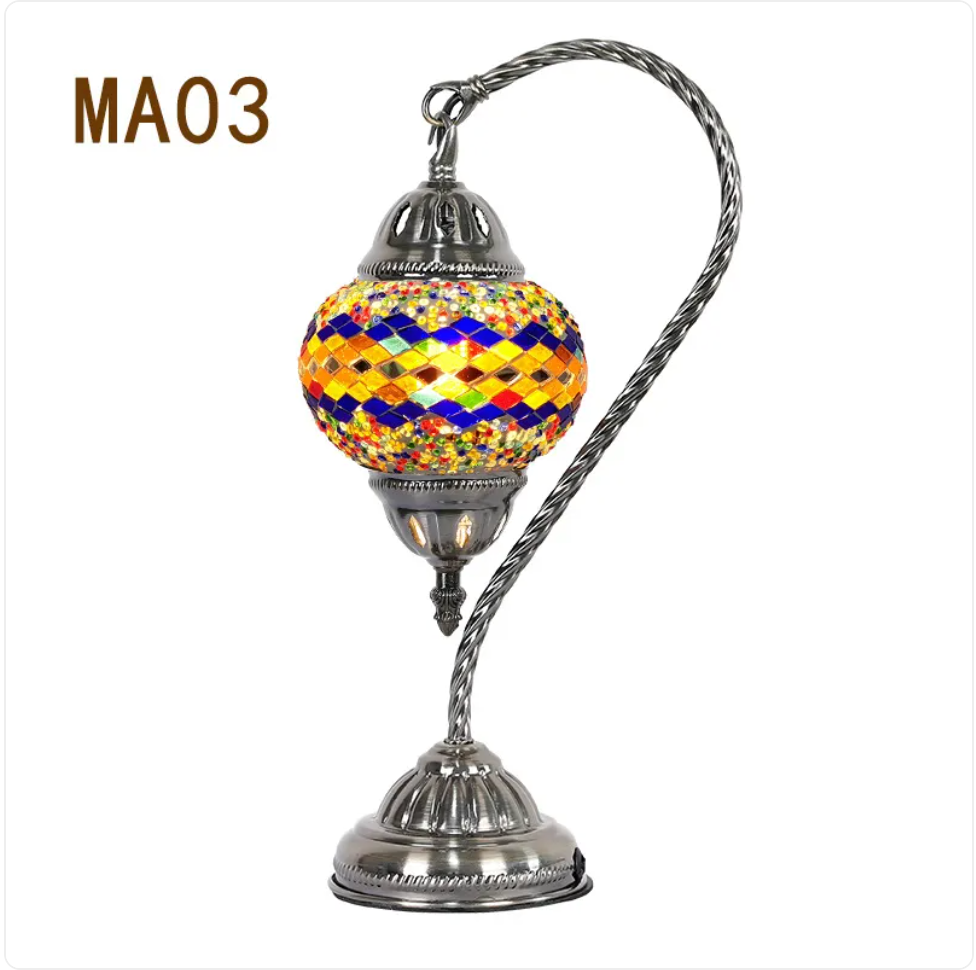 Decorative Bedside Lamp – Elegant Metal Table Light for Bedroom & Living Room