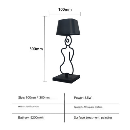 Nordic Touch Bedside Lamp – Minimalist LED Warm Light for Bedroom & Desk